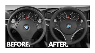 BMW STEERING WHEEL RETROFIT/DIY (E90, E91, E92, E93)