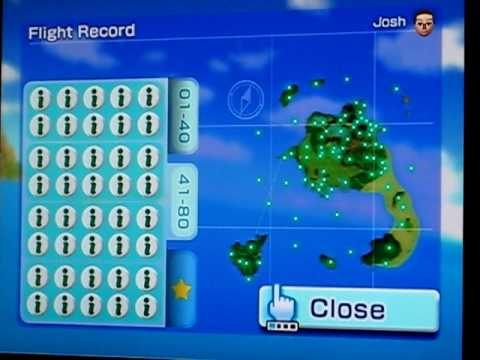 wii sports resort island flyover i points list