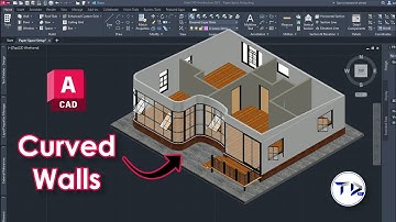 CURVED WALLS in AutoCAD Architecture 2024 (Arcs, Circular)