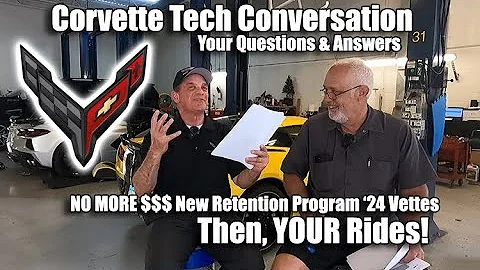 CORVETTE SERVICE CONVERSATION & MORE ON TECH TUESDAY & YOUR RIDES!