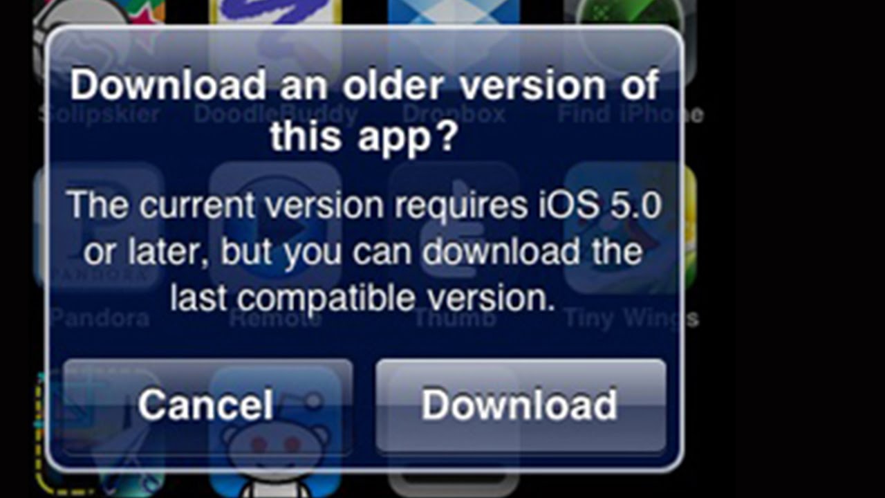 This Application Requires Ios 7 Ios 8 Ios 6 Ios 5 Or Later Fix Iphone 4 Ipad 1 Iphone 3gs Youtube