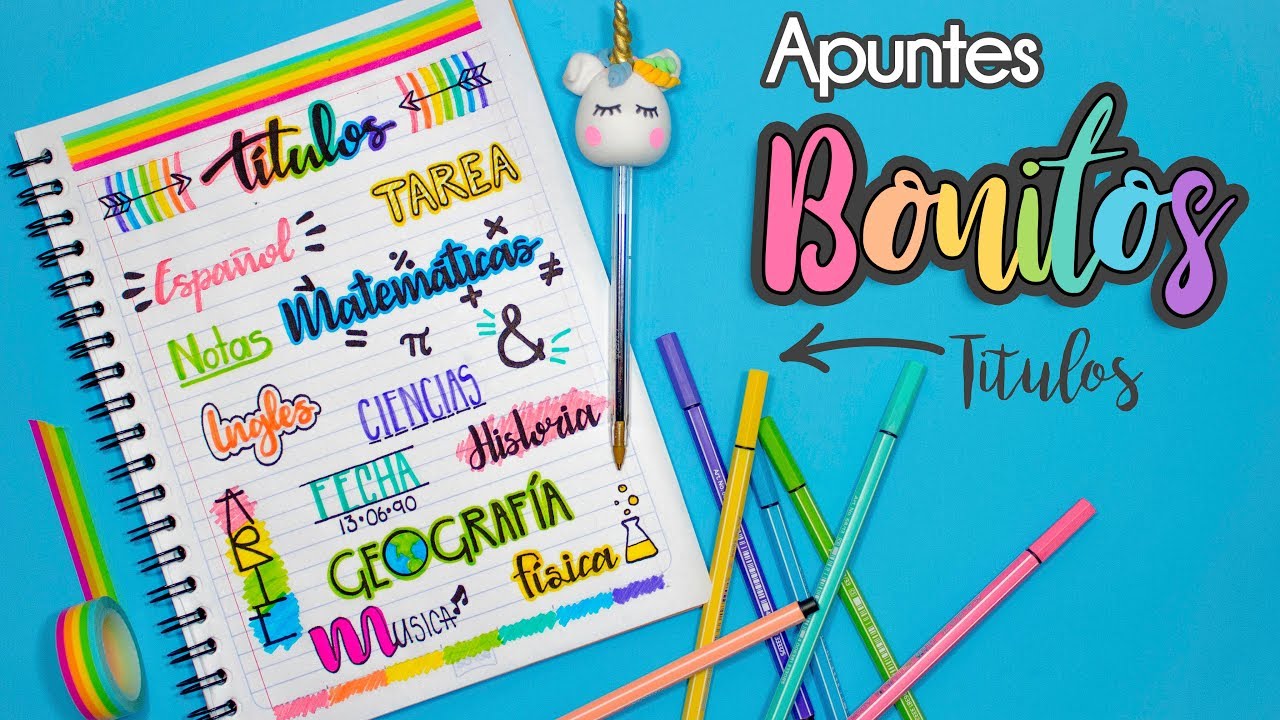 APUNTES BONITOS: Titulos bonitos #REGRESOACLASES - thptnganamst.edu.vn