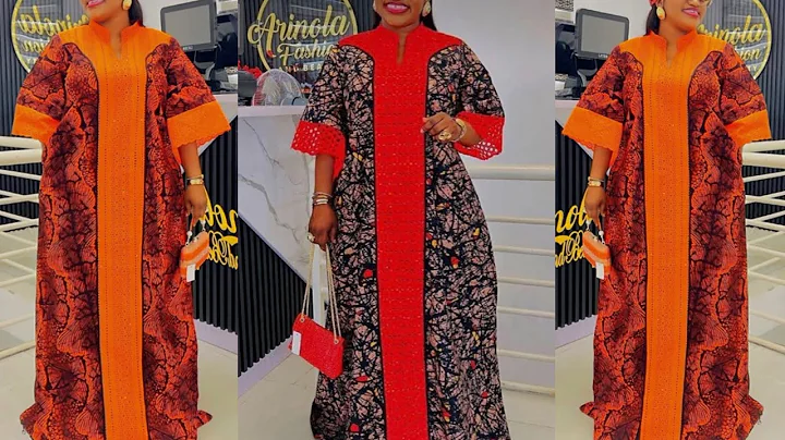 How to Cut and Sew This Stylish Bubu/Kaftan Dress with a Stylish Neckline.