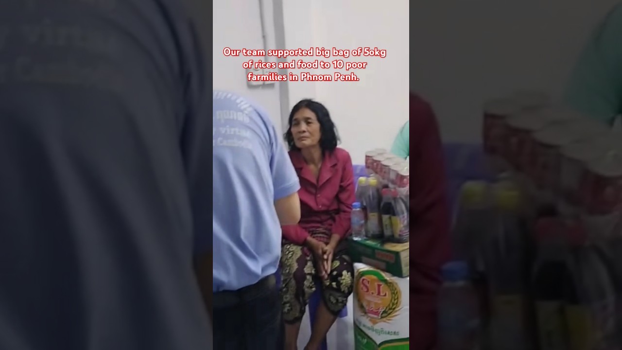 Providing 50kg of Rice & Food to Poor Families in Cambodia.