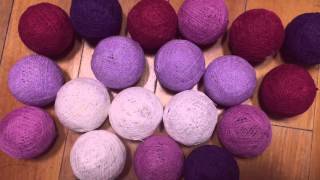 cotton ball lights string