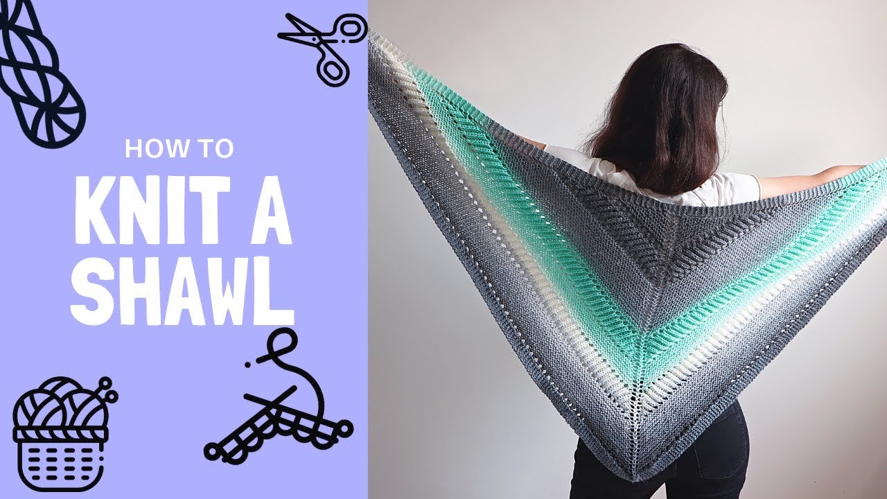 How To Knit A Top-Down Shawl | Garter Tab Cast On Demo and Free Pattern