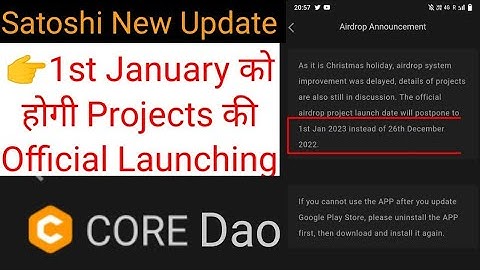 Core mining new update | core mining news today | satoshi new update |satoshi new update today #btcs