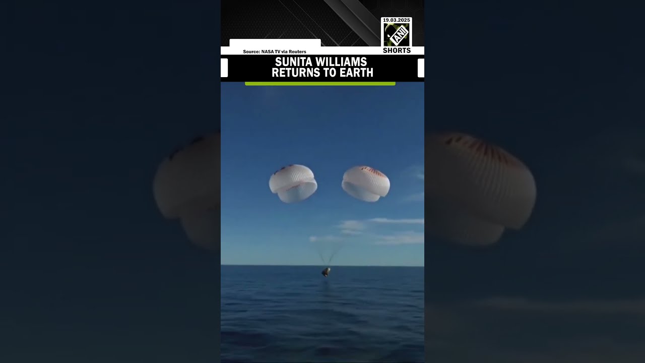 FULL SPLASHDOWN NASA SpaceX Crew 9 Returns From International Space Station SunitaWilliams