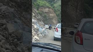 Massive Landslides travel spiti mountain manali spitivalley nature indiantourism rohtangpass