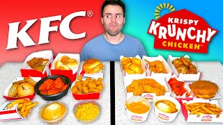 KFC vs. Krispy Krunchy Chicken! MENU REVIEW!