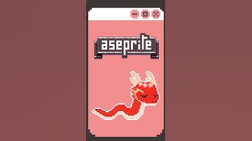 Aseprite - Animated Pixel Skull Cute Snake Stream Avatars Time Lapse