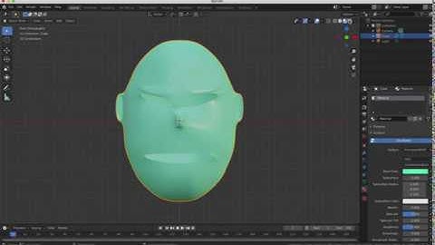 Beginners Blender 3D: Tutorial 6 - Using the Loop Cut Tool to Model a Simple Face in Blender