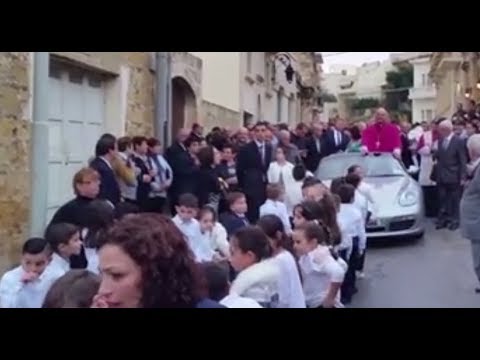 Wrong On So Many Levels Priest In Porsche Pulled By Children In Malta Youtube