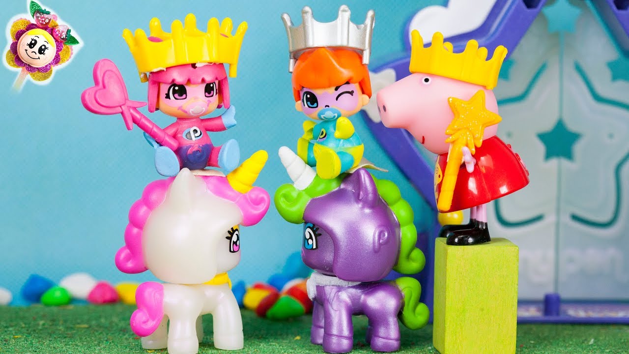PEPPA PIG: LOS TRAVIESOS SUPER BEBÉS PINYPON HACEN UNA CARRERA DE UNICORNIOS Y UN CONCURSO DE MAGIA - YouTube