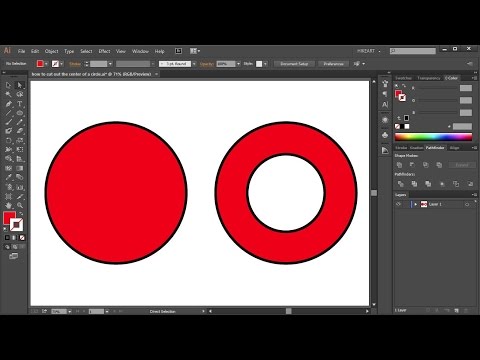 How to Cut out the Center of a Circle in Adobe Illustrator