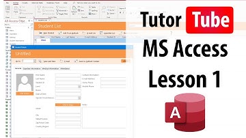 MS Access Tutorial - Lesson 1 - Creating New Database and Interface