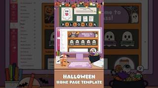 Decorate your online Canvas LMS course with this Halloween themed Home Page 🎃👻🕸️ #canvaslms