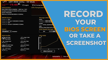How To Record Or Take A Screenshot Of Your BIOS