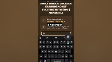 Stock Market Secrets: Earning Money Starting with $100 | MemeGirls | #memefi #shorts