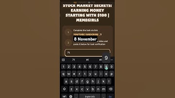 Stock Market Secrets: Earning Money Starting with $100 | MemeGirls | #memefi #shorts
