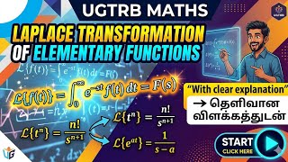 UGTRB MATHS UNIT III | LAPLACE TRANSFORMATION OF ELEMENTARY FUNCTIONS #laplace_transformations 
