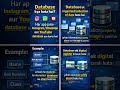 What is Database? Explained in 30 seconds 🔥 In Hindi. #shorts