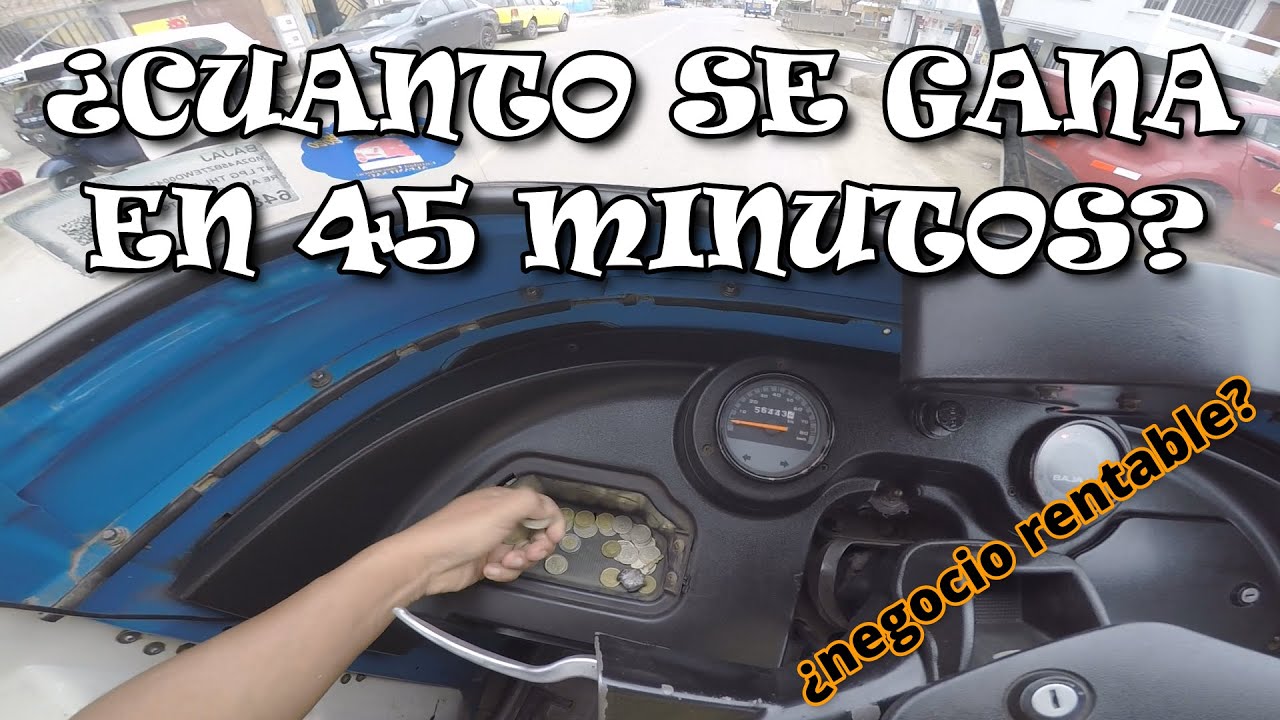 Trabajando de mototaxista ¿cuanto se gana en 45 minutos? te enseño a trabajar de mototaxista.