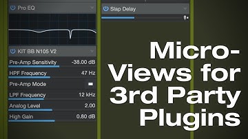 Microviews for 3rd Party Plugins in #StudioOne 6