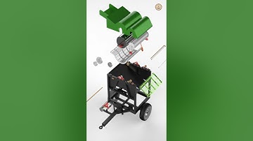 Small Scale Paddy Thresher | CAD Animation | RuTAG IITM