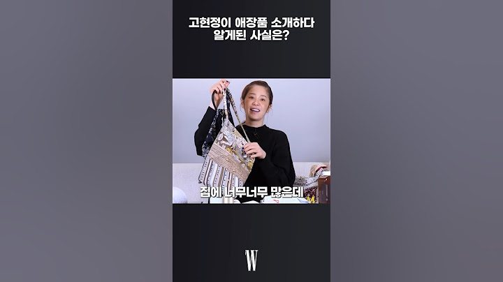 배우 고현정의 가방 취향은?