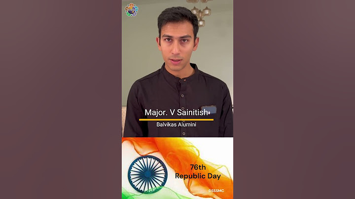 റിപ്പബ്ലിക് ദിന ആശംസകൾ I Republic Day I മേജർ വി. സായിനിതീഷ്   I Major.V.Sainitish I Balvikas Alumini