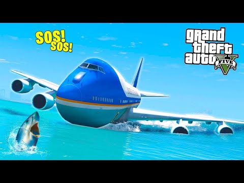 КРУШЕНИЕ САМОЛЁТА ПРЕЗИДЕНТА В ОКЕАНЕ! СМОЖЕТ ЛИ КТО-ТО ВЫЖИТЬ? - GTA 5 (МОДЫ ГТА 5)