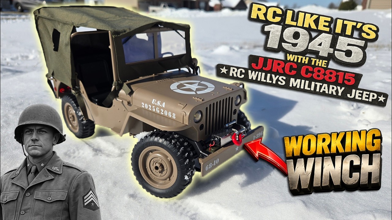 RC like it's 1945 with the JJRC C8815 RC Willys Military Jeep