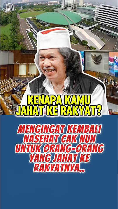 Mengingat Lagi Nasihat Cak Nun untuk Orang-orang yang Jahat ke Rakyat #caknun #rakyat #pemerintah