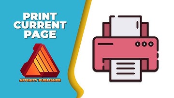 How to print current page in Affinity publisher