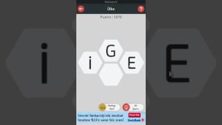 A Word Kelime Oyunu Yeni Başlayan Seviyesi 0-20 Arası Cevaplar screenshot 2