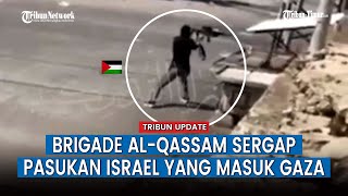 Kontak Tembak Pejuang Brigade Al Qassam Tentara Israel di Tengah Jalan