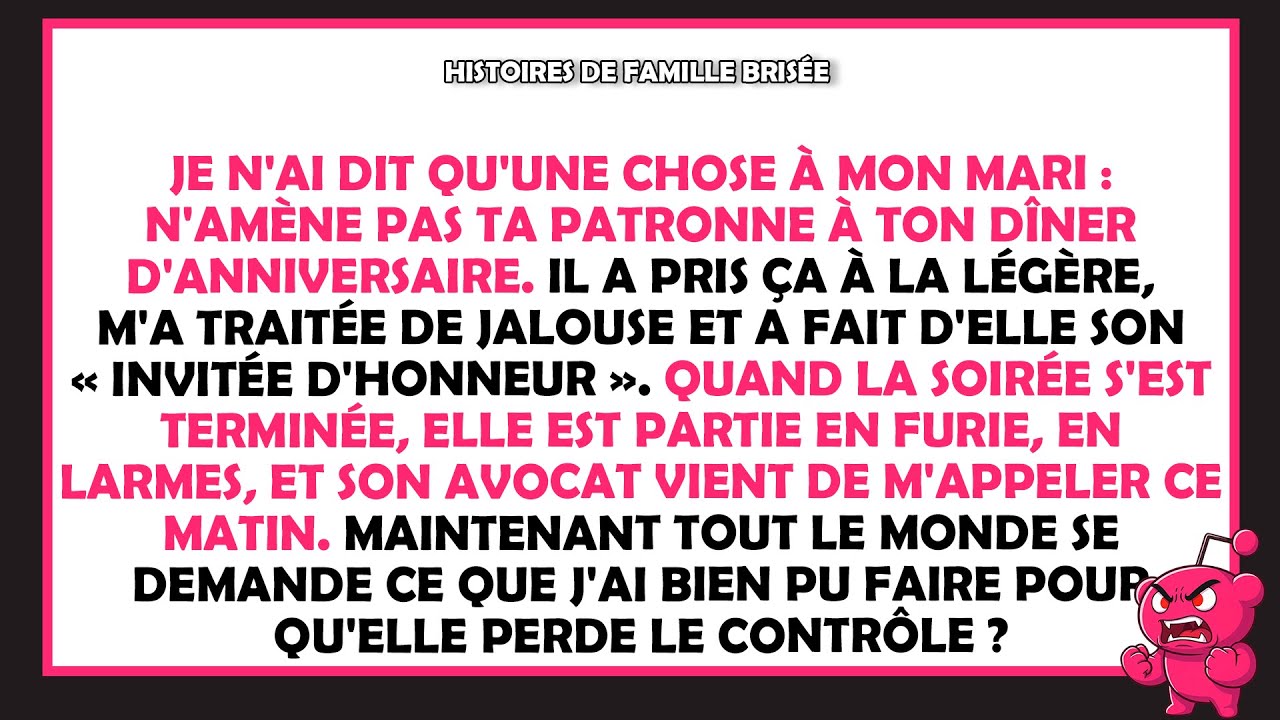 J'ai dit à mon mari de ne pas inviter sa patronne. Ce qui s’est passé a choqué tout le monde.