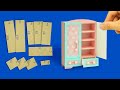 diy miniature clothes cabinet or paper wardrobe for dollhouse (with measurements)