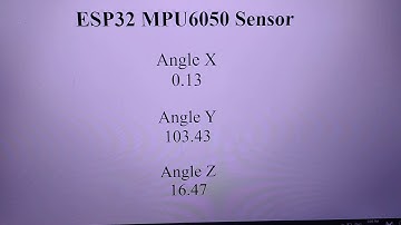ESP32 MPU6050 with Web Server
