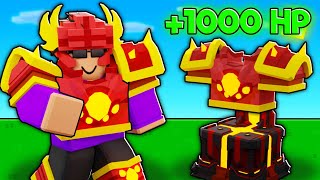 The WARRIOR Has A Secret INSANE ARMOR BUFF! (Roblox Bedwars)