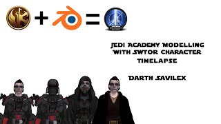 Blender Timelapse - Darth Savilex - Converting SWTOR Model into Jedi Academy