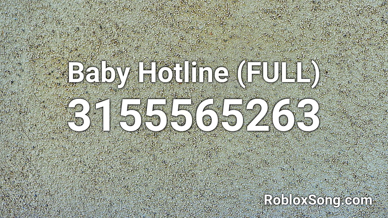 Baby Hotline Full Roblox Id Roblox Music Code Youtube - baby yoda roblox id code