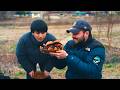 Primitive Steak Cooking in Japan | Swiss Man & Japanese Friend Cook Over Open Fire