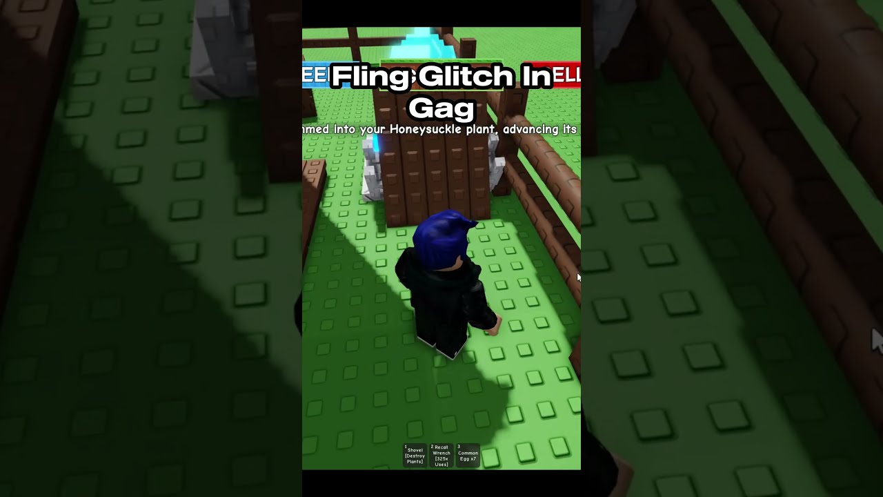 Fling Glitch In Grow A Garden Roblox Robloxmemes Growagarden Viral Trending Aura