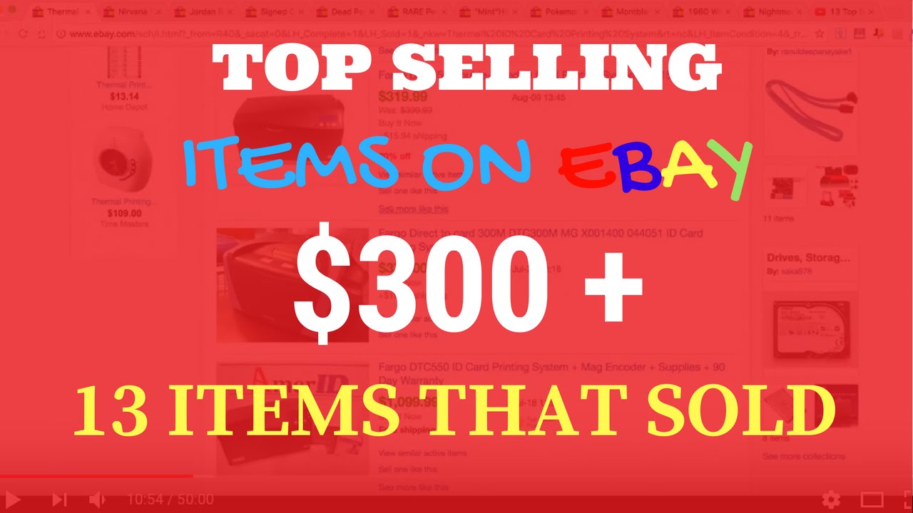 13 top selling items