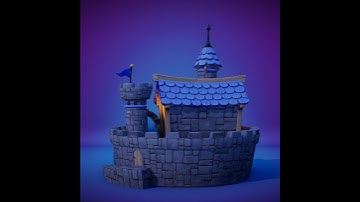 Stylized 3D Castle Turnaround - Jonathan Sánchez Prieto