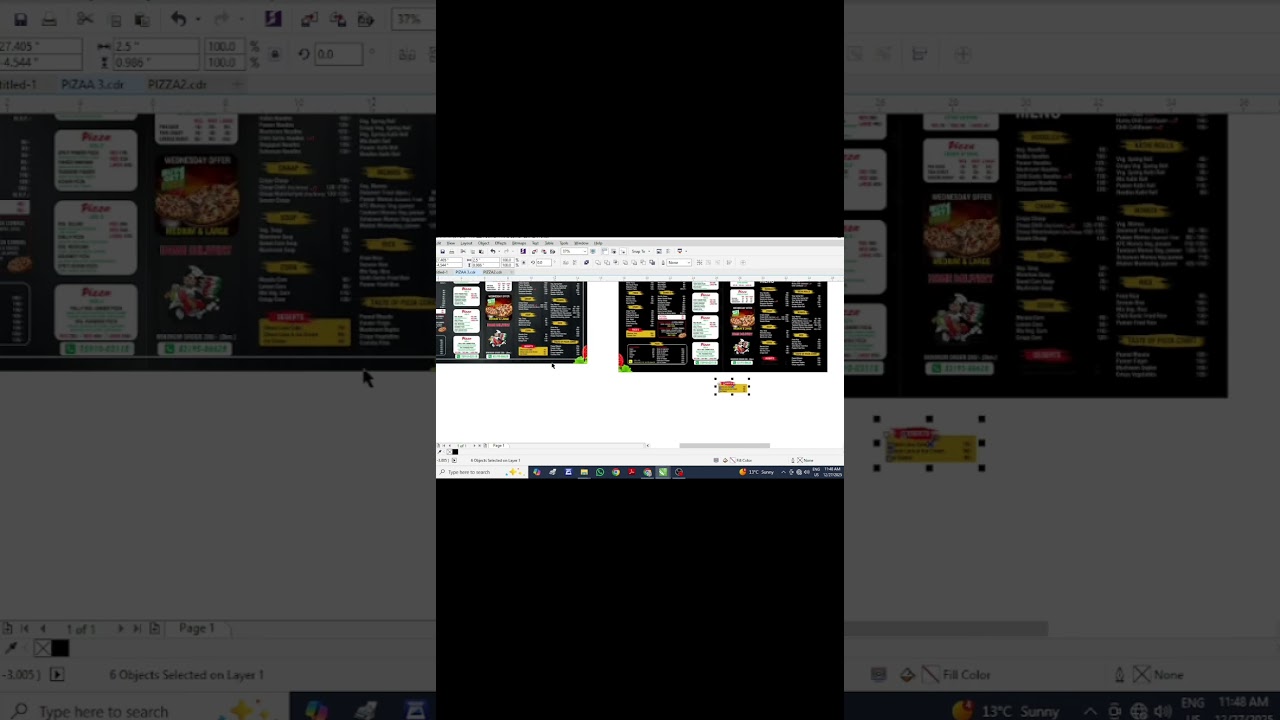 Restaurant Menu Design in Coreldraw |Card Design Idea🔥🔥💥💥