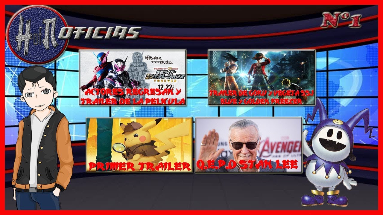 HouseNoticias #1: KR Zi-O, Jump Force, Detective Pikachu y Stan Lee - YouTube