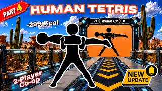 CO-OPERATIVE HUMAN TETRIS | High-Quality Immersive Challenge |  2 Player Challenge PART 4